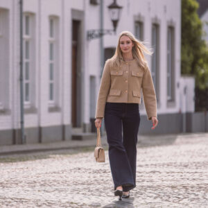 Petite Wide Leg Jeans - Dark Blue